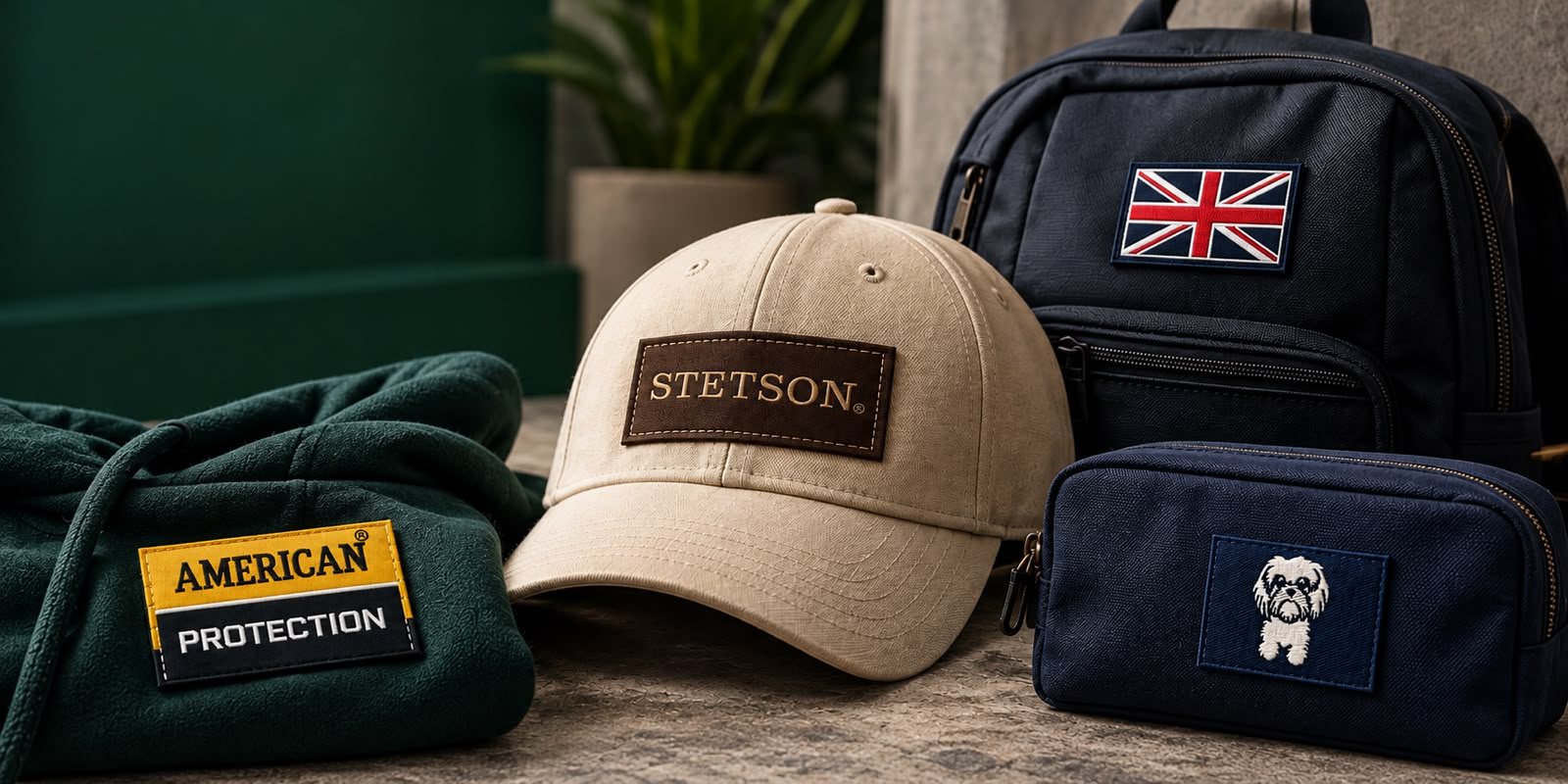 Etiquetas para gorras, mochilas y artículos promocionales